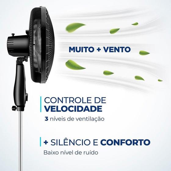 Ventilador Coluna 220V, 40cm, 6 pás, Super Power - VSP-40C-B, MONDIAL