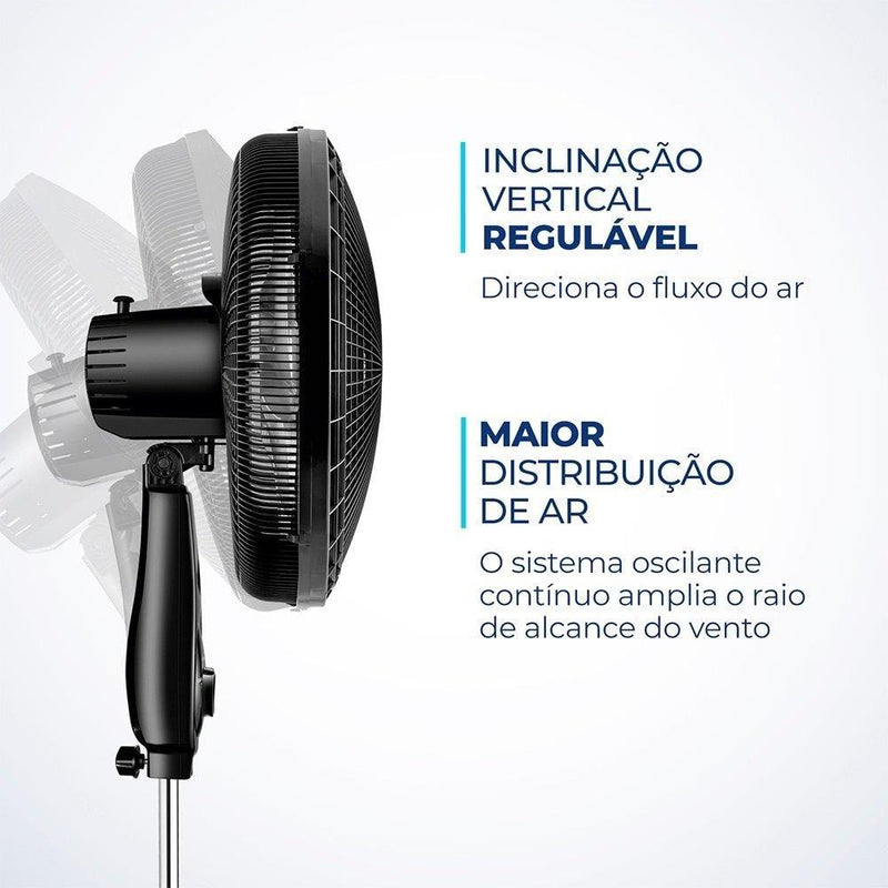 Ventilador Coluna 220V, 40cm, 6 pás, Super Power - VSP-40C-B, MONDIAL
